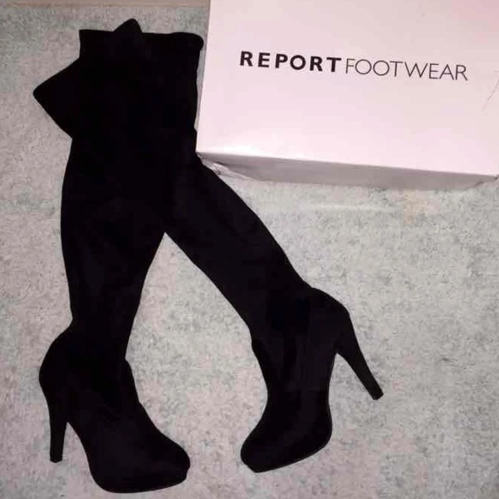 Suede Thigh High Boots